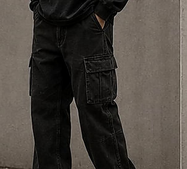 Cargo Pant — Washed Black