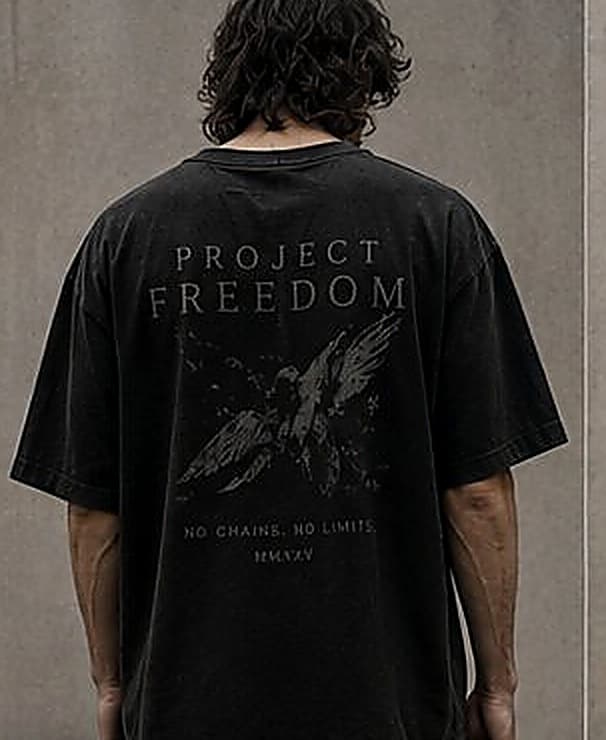 Eagle Tee — Washed Black